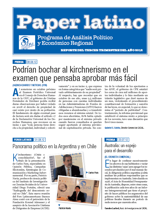 Paper Latino 3er trimestre 2012