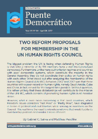 Two reform proposals for membership in the un human rights council