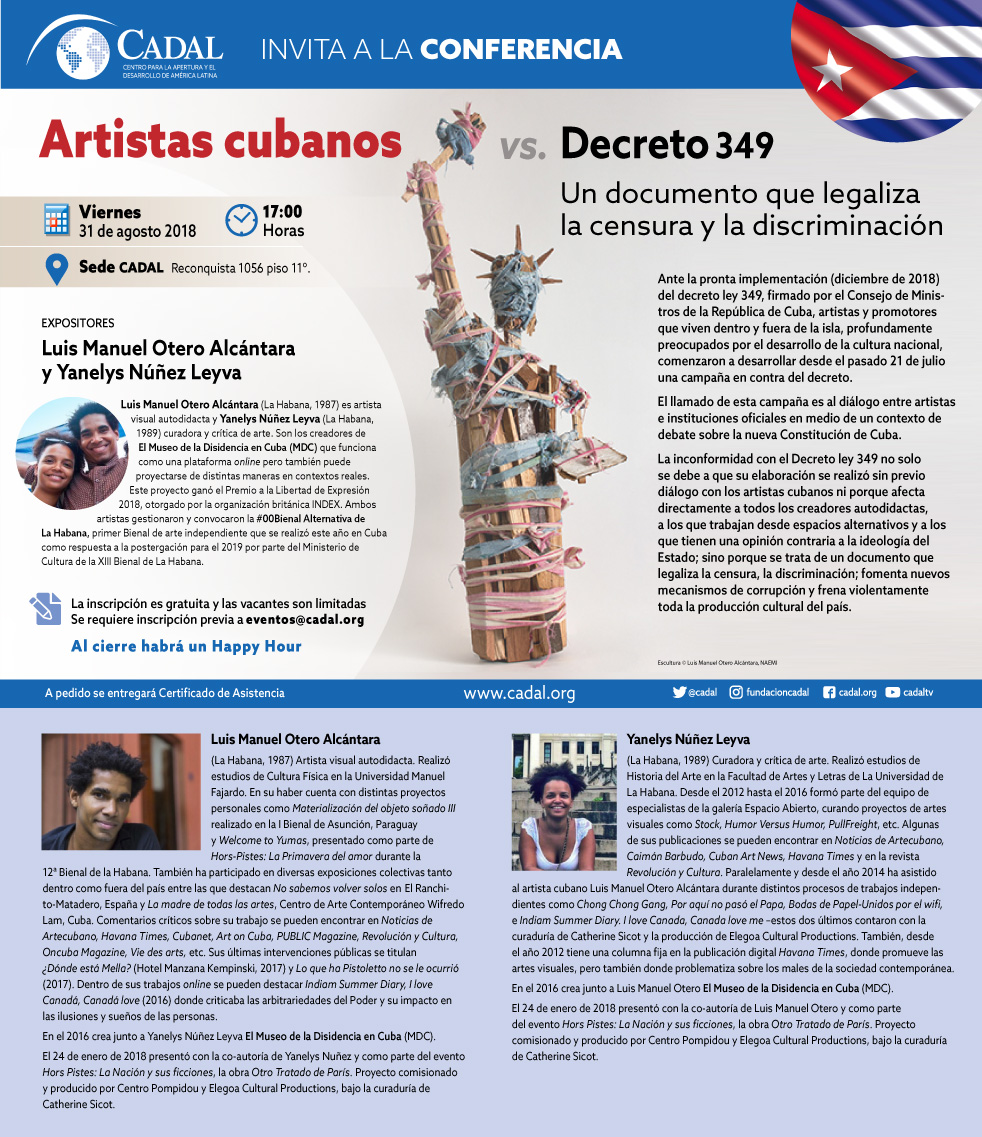 Conferencia: Artistas cubanos