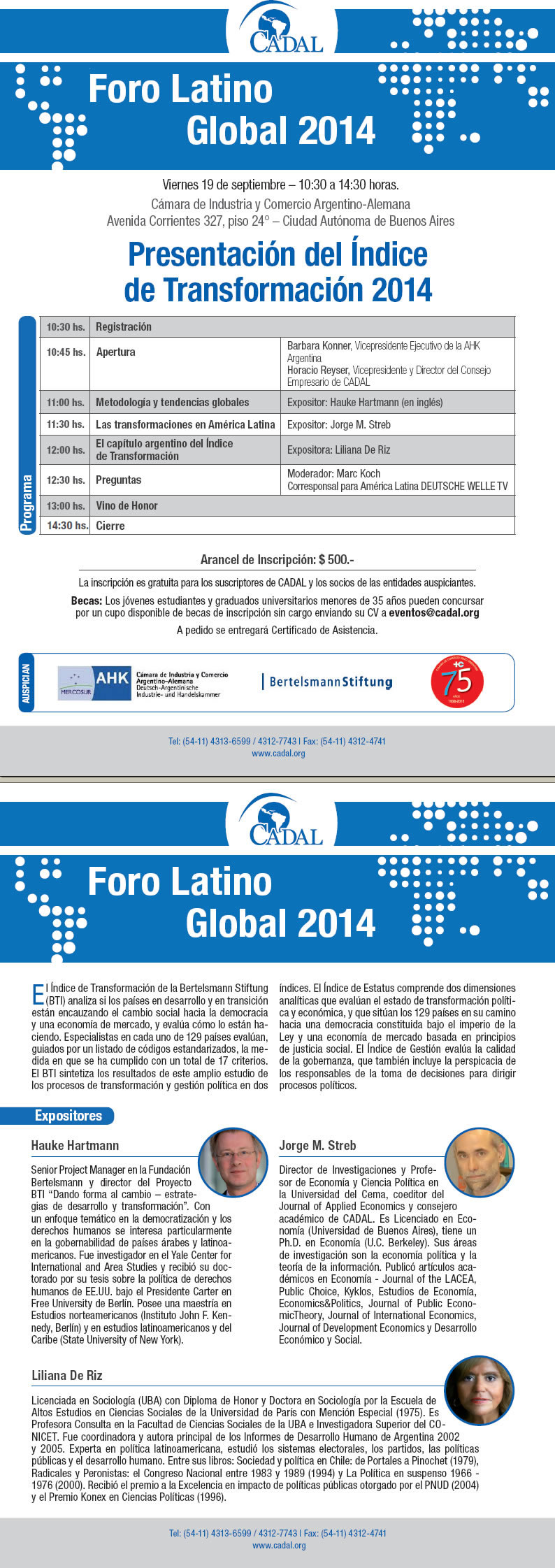 Foro Latino Global 2014 - Presentación del Índice de Transformación 2014