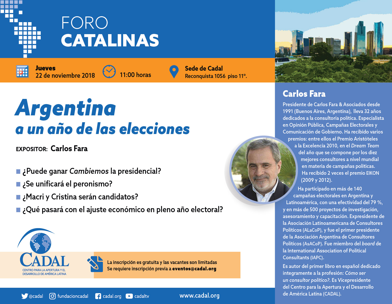 Foro Catalinas - Argentina a un año de las elecciones