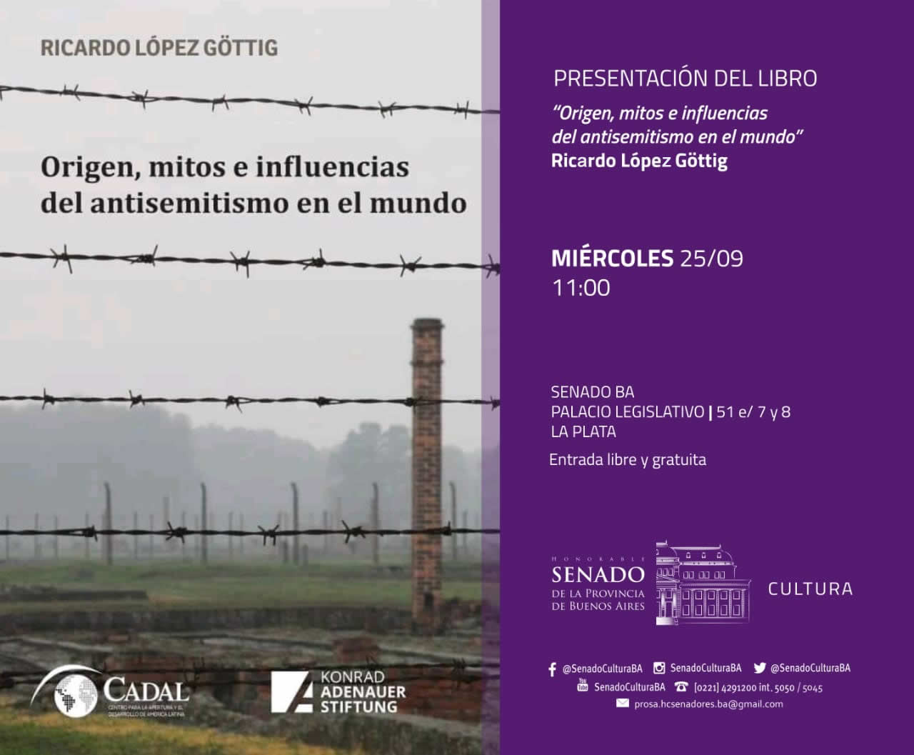 Presentación del libro: Origen, mitos e influencias del antisemitismo en el mundo