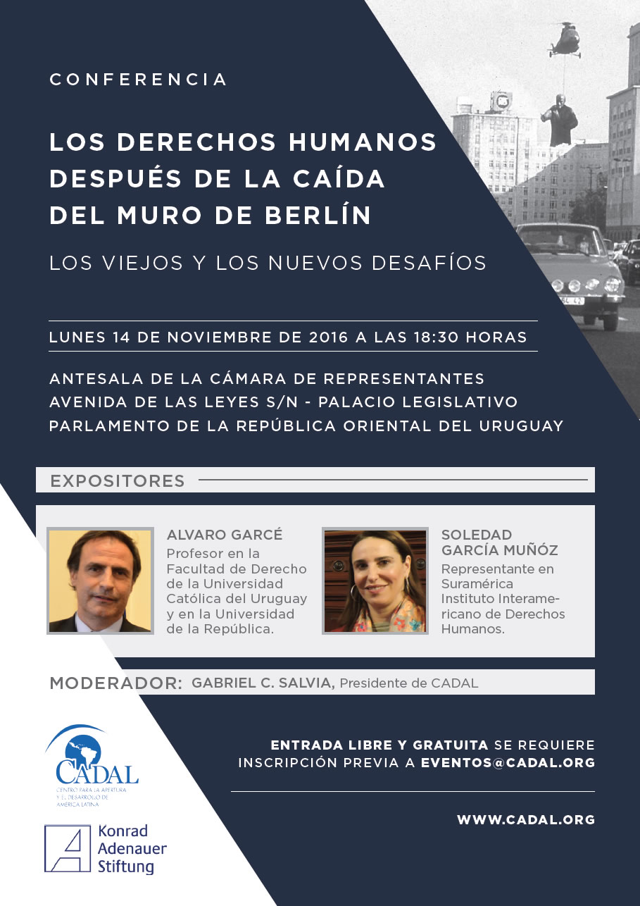 CONFERENCIA: Los Derechos Humanos después de la caída del Muro de Berlín