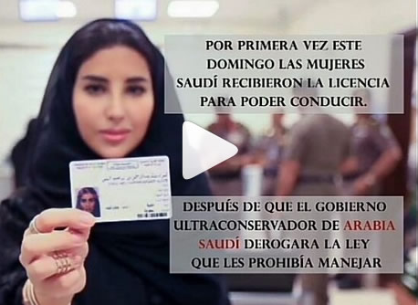 Mujeres saudí reciben licencia para conducir