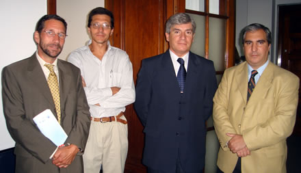 Christoph Korneli, Fernando Ruiz, Carlos Silva y Gabriel Salvia.