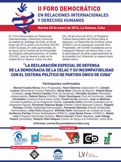 Nuestro Foro en La Habana amenazado por la dictadura cubana
