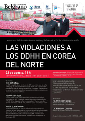 Presentación en Universidad de Belgrano de las violaciones a los derechos humanos en Corea del Norte