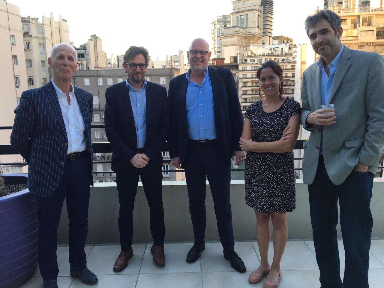 Jaime Malamud Goti, Consejero Académico; Raúl Ferro, Brian Schapira, Cecilia Noce e Ignacio Labaqui.