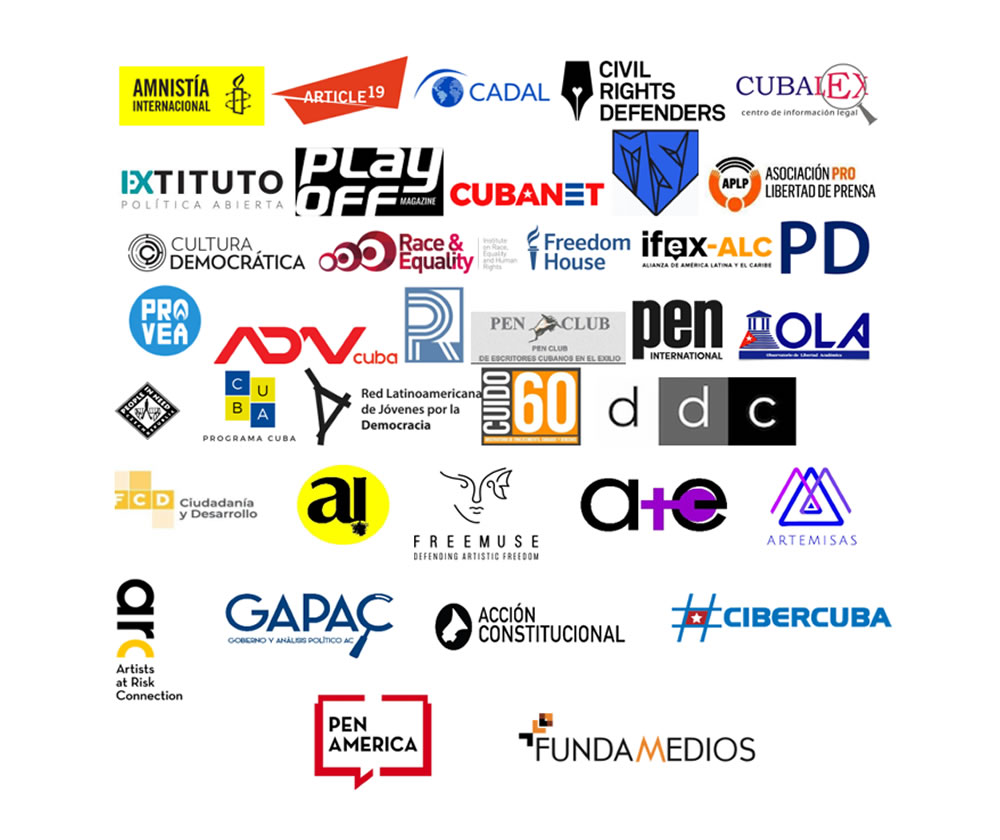 Organizaciones y medios independientes llaman al Gobierno de Cuba a respetar el derecho de manifestación y libertad de expresión y a detener la violencia contra manifestantes