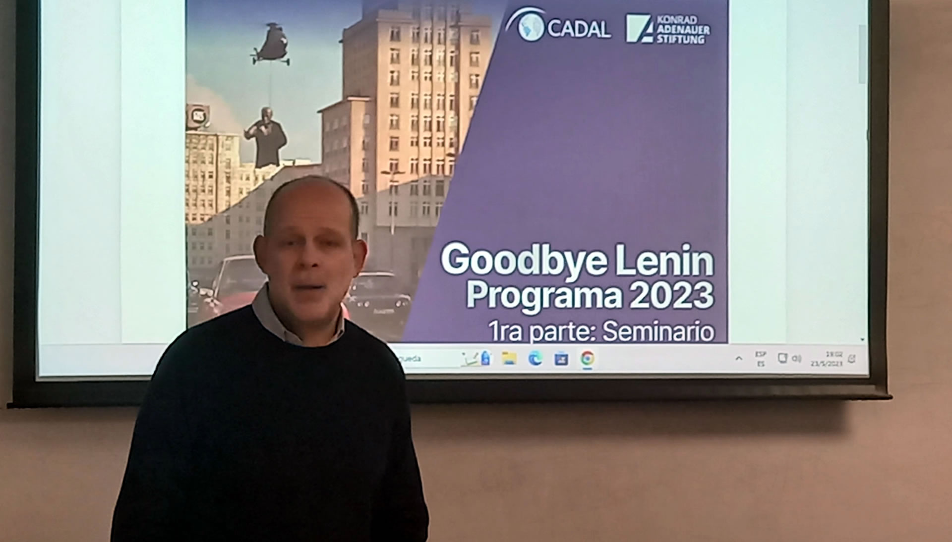 Juan Pablo Cardenal en el Seminario Goodbye Lenin