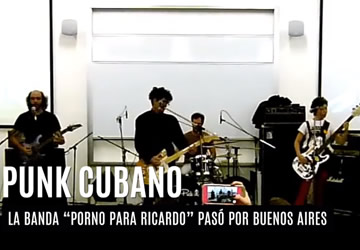Un grupo de punk rock cubano visitó la Argentina