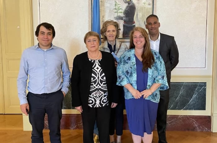 Bachelet recibió a activistas de Cuba