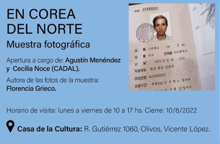 Inauguración Muestra Fotográfica: «En Corea del Norte»