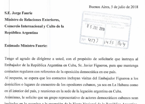 CADAL solicita a gobiernos de Argentina y Chile aplicar el principio de reciprocidad con Cuba en las relaciones con la oposición política