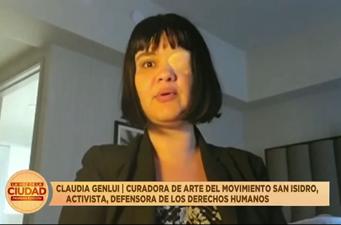 Entrevista a Claudia Genlui durante la Cumbre de las Américas