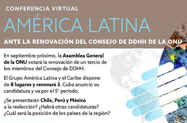 Conferencia virtual: América Latina ante la renovación del CDH de la ONU