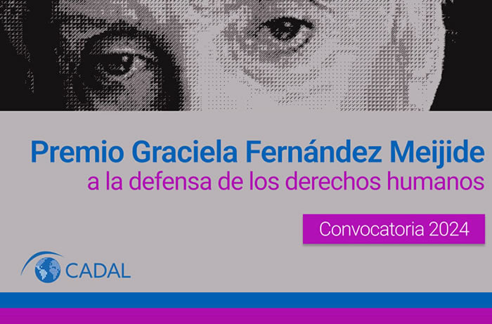 Convocatoria al «Premio Graciela Fernández Meijide a la defensa de los derechos humanos»