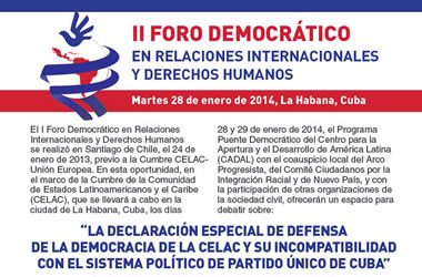 II Foro en Relaciones Internacionales y Derechos Humanos