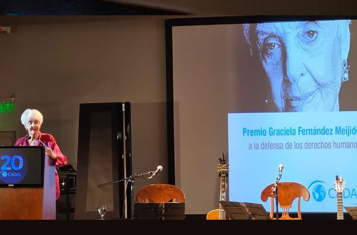 CADAL lanzó el Premio Internacional Graciela Fernández Meijide en el evento de su 20 aniversario