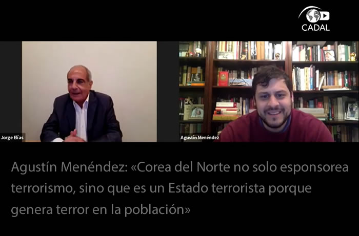 Agustín Menéndez: «Corea del Norte no solo esponsorea terrorismo, sino que es un Estado terrorista porque genera terror en la población»