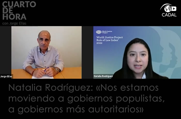 Natalia Rodríguez: «Nos estamos moviendo a gobiernos populistas, a gobiernos más autoritarios»
