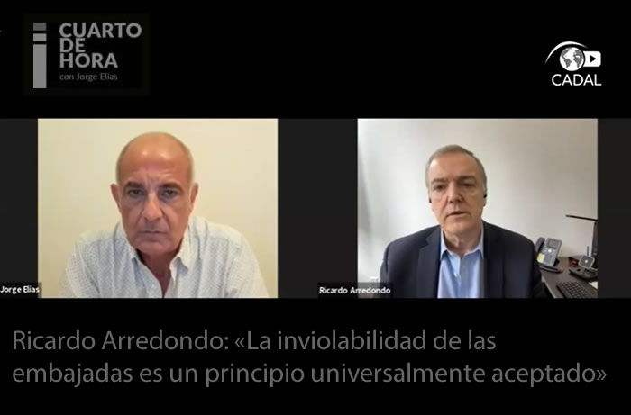 Ricardo Arredondo: «La inviolabilidad de las embajadas es un principio universalmente aceptado»