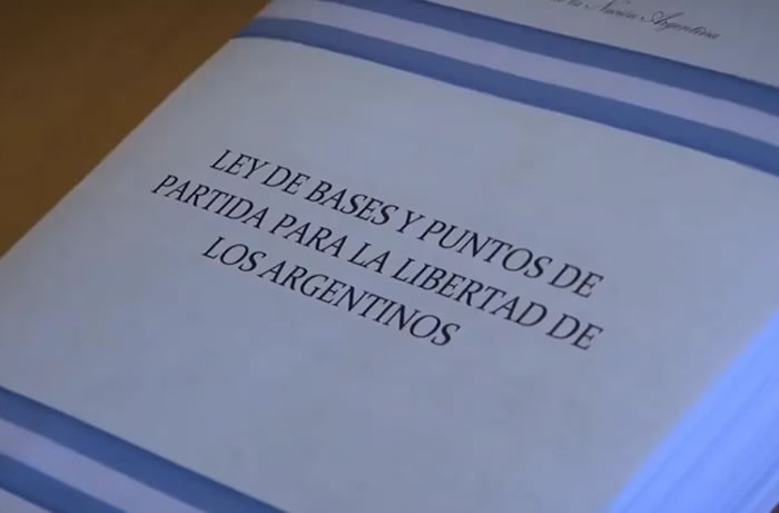 Foto: Oficina del Presidente Javier Milei | Ley Ómnibus | tn.com.ar