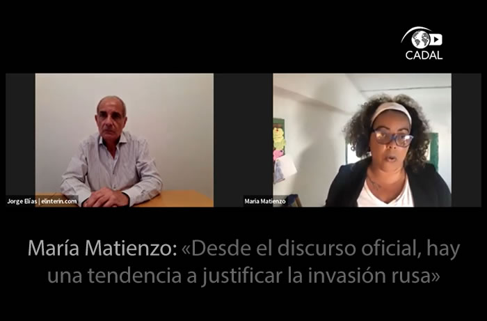 María Matienzo: «Desde el discurso oficial, hay una tendencia a justificar la invasión rusa»
