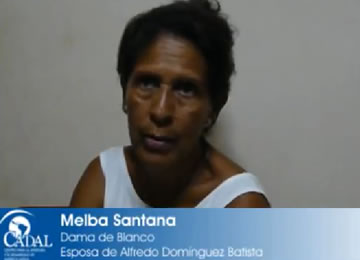 Mensaje de la Dama de Blanco Melba Santana