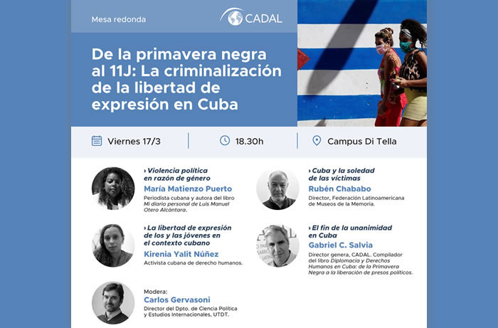 Mesa redonda: De la primavera negra al 11-J: la criminalización de la libertad de expresión en Cuba