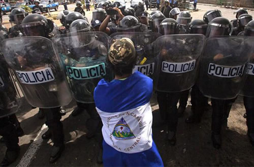 Violencia estatal y represión en Nicaragüa.