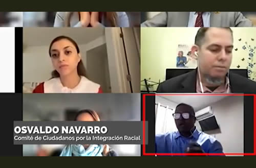 Osvaldo Navarro (Comité de Ciudadanos por la Integración Racial - CIR) en CIDH sobre DDHH en Cuba