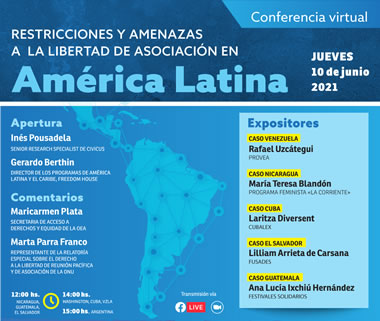 Restricciones y amenazas a la libertad de asociación en América Latina