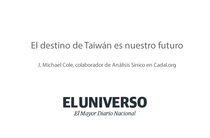 El destino de Taiwán es nuestro futuro