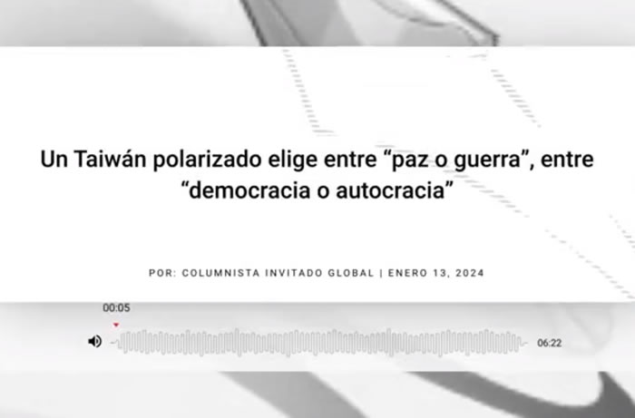 Un Taiwán polarizado elige entre «paz o guerra», entre «democracia o autocracia»