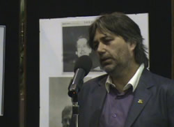 Gabriel Palumbo en la inauguración muestra fotográfica El ciudadano Havel en la Universidad de Belgrano
