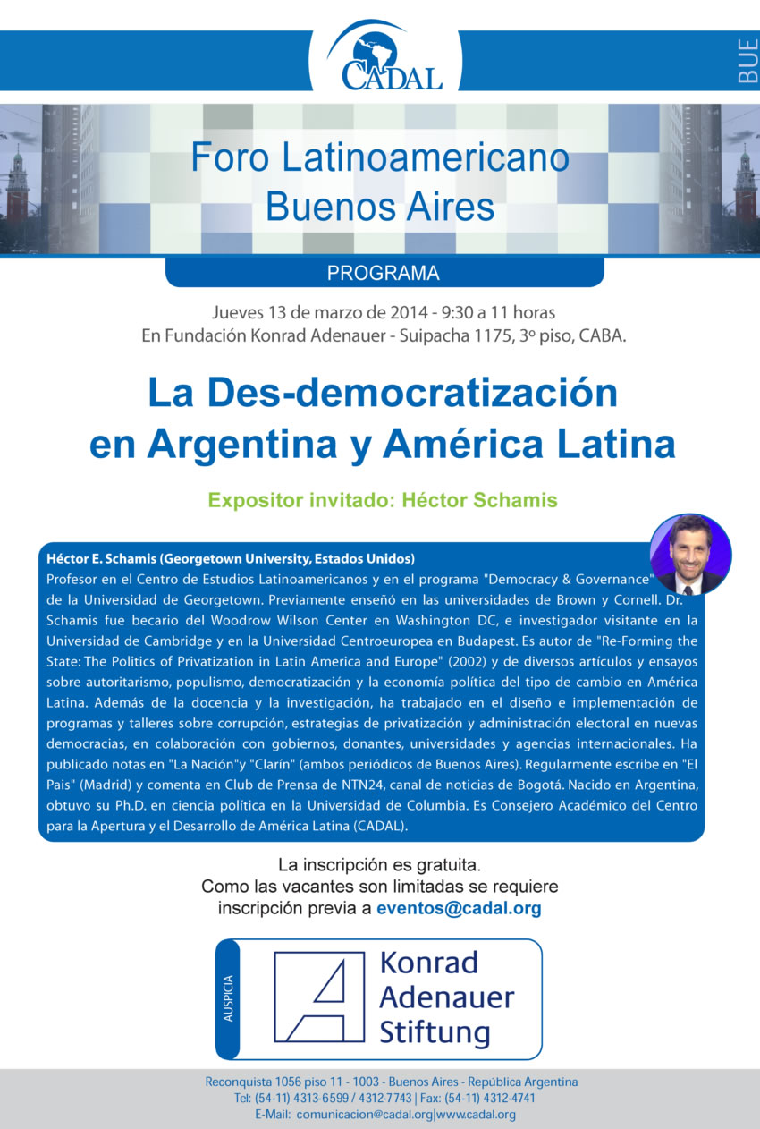 Foro Latinoamericano Buenos Aires - 13 de marzo de 2014