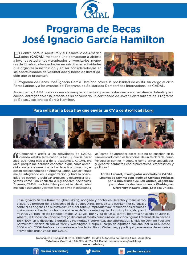 Programa de Becas José Ignacio García Hamilton