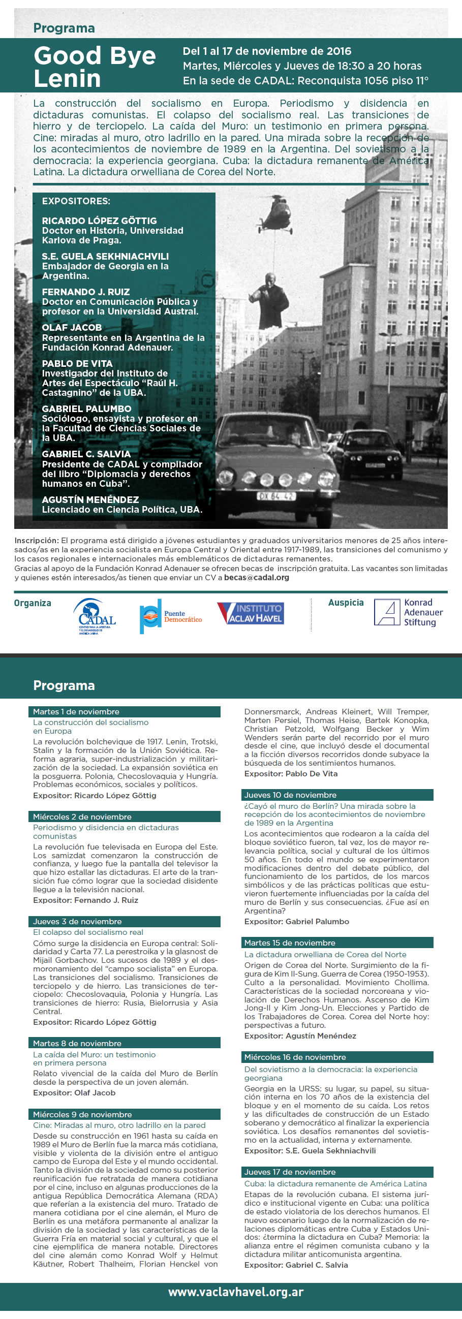 Programa Good Bye Lenin - 2016