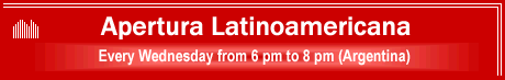 Clic para escuchar Apertura Latinoamericana on line