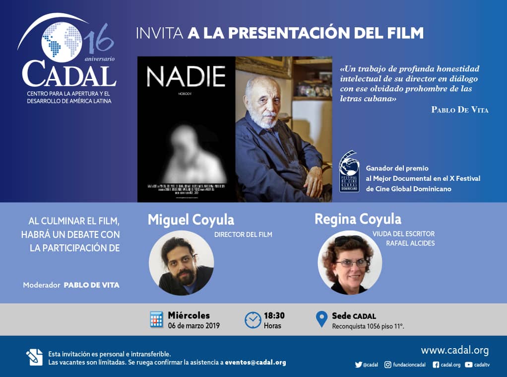 Presentación del film: NADIE