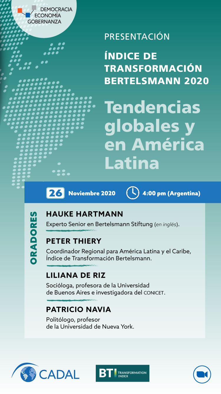 Presentación del Indice de Transformación Bertelsmann 2020