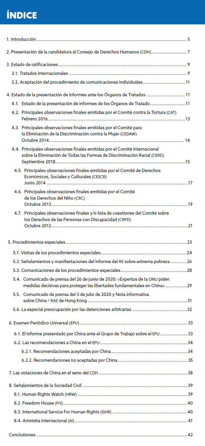 CHINA Y LA PROTECCIÓN
DE LOS DERECHOS HUMANOS