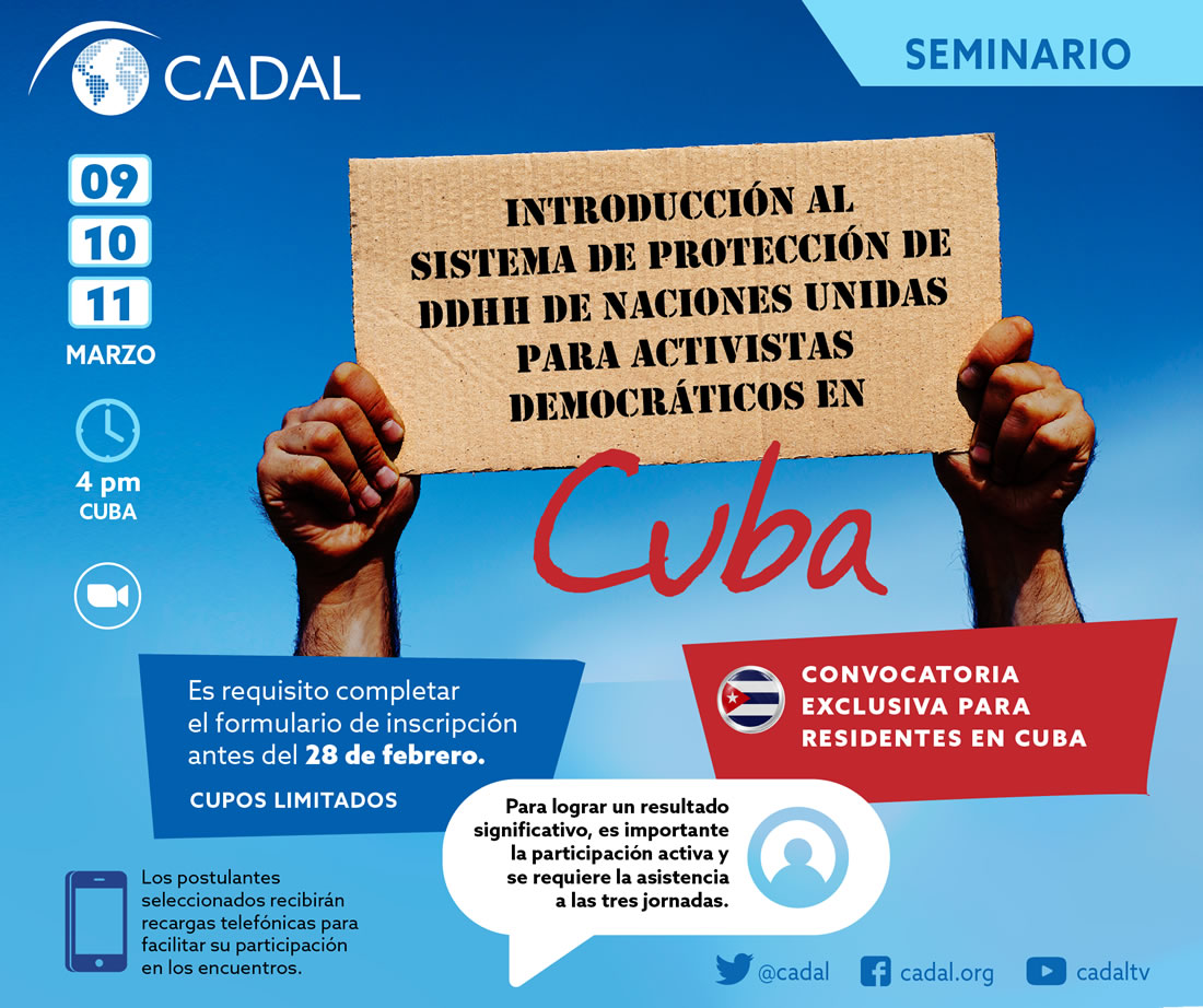 Introducción al sistema de protección de DDHH de Naciones Unidas para activistas democráticos en Cuba