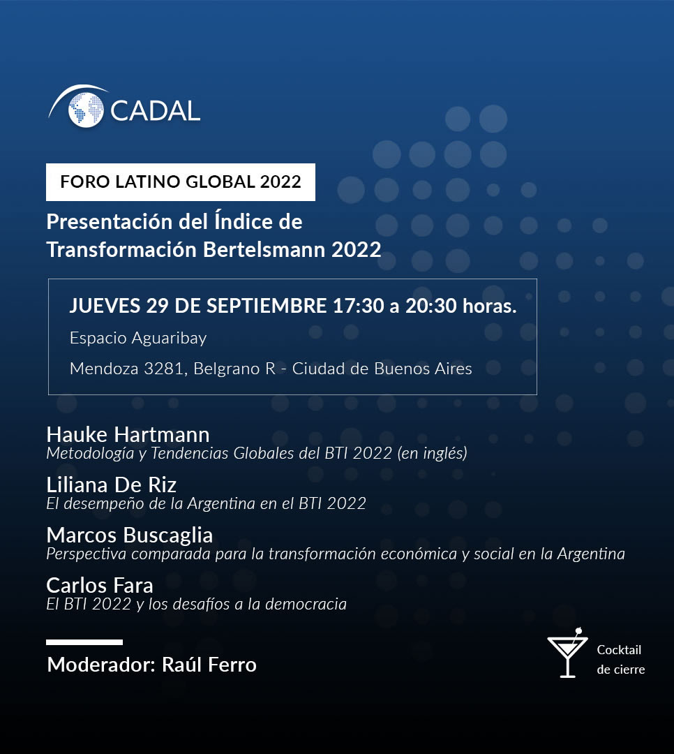 Foro Latino Global 2022: Presentación del Índice de Transformación Bertelsmann 2022