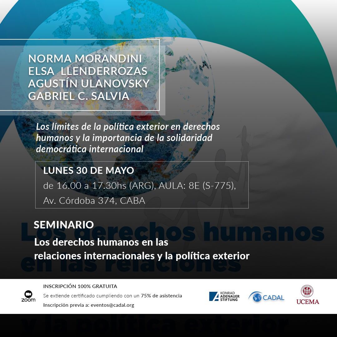 Seminario virtual: Los derechos humanos en las relaciones internacionales y la política exterior