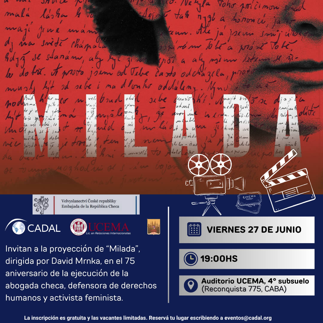 Proyección de “Milada” en el auditorio UCEMA Proyección de “Milada” en el auditorio UCEMA